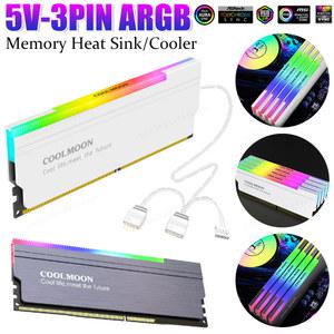 패드가 DDR3 메모리 방열판 5V DDR4 RAM 스프레더 PC 노트북 라디에이터 실리콘 쿨러 히트 있는
