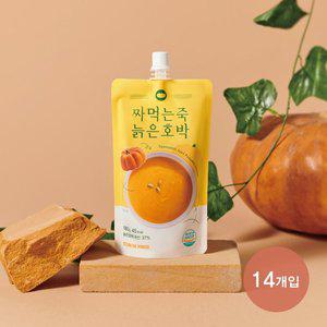 (샐러드보울) 짜먹는죽 늙은호박 14팩 단호박 호박즙보다 맛있는 건강식