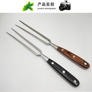 큐 포크 철판 로스트 손잡이 큐포크 2개 1 6 스테인리스고기포크93g 33CM