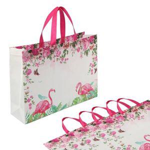 플라밍고 부직포 가방 10p 세트 45x33cm 선물포장백 부직포포장백 디자인쇼핑백 디자인부직포백 데코부직포