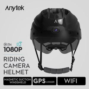 타임랩스 Anytek GPS 방수 헬멧 스포츠 DV 액션 캠코더 사이클링 라이딩 카메라 오토바이 비디오 디지털 2MP 1080P
