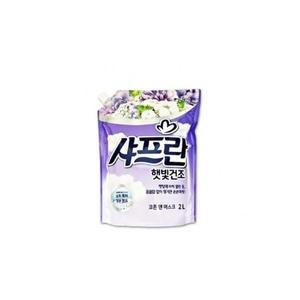 엘지생활건강 사프란 햇빛건조 리필 2L 코튼 섬유유연제