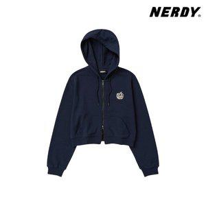 [널디] 우먼스 수플레 크롭 후디 집업 FM1PNEF24HD0716-NAVY