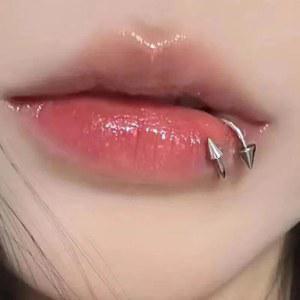큐빅 S 316L 투명 코피어싱 입 코찌 피어싱 링 모양 실버 스테인리스