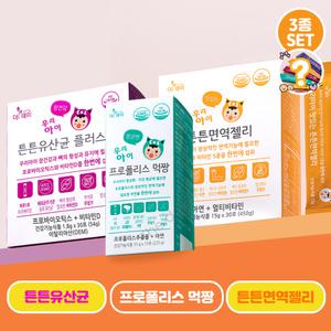 더데이 어린이영양제 유치원 두돌아기를 위한 면역증진 장건강을 위한 튼튼시리즈 3종세트