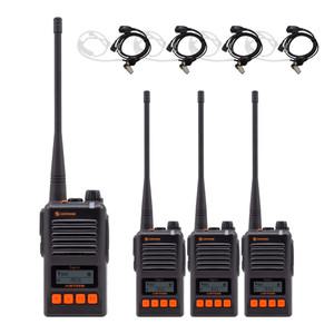 AXD-4000 에어텍 무전기 4대 이어폰 풀세트