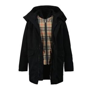 22FW 키즈 여성 체크 자켓 레이어드 코트 8053700