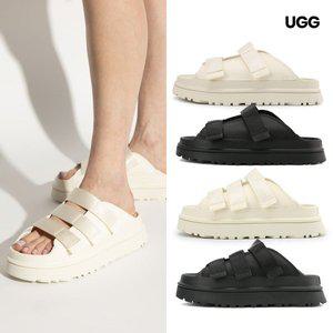[UGG][SSG쓱특가!] UGG 어그 골든글로우 슬라이드 플랫폼 키높이 슬리퍼 블랙 아이보리 택일