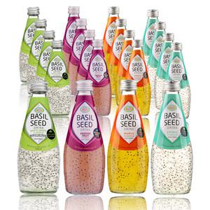 웰 바질시드 드링크290ml 백포도 5개+패션푸르트 5개+망고 5개+리치 5개 (총20개) 주스음료수과일