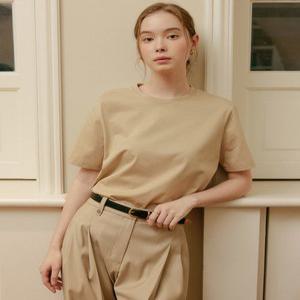 룩캐스트 샐리 베이직 실켓 티셔츠 / SALLY BASIC SILKET T-SHIRT_4colors LK2ESTTT001