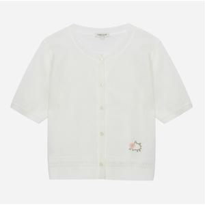 [롯데백화점]써스데이 아일랜드 [여성]플라워 자수 라운드넥 가디건(T254MCD343W)
