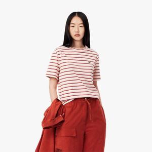 [매장정품] 라코스테 여성 멀티 스트라이프 반팔 티셔츠 TF0352-55G-FYI TF0352_55G_FYI TF0352 55G FYI