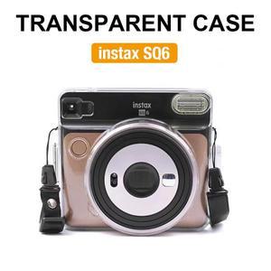 Instax Square SQ6 투명 케이스 크리스탈 카메라 보호 케이스스트랩 포함 CAA65