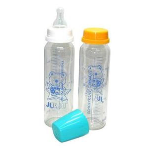 유리 젖병 세트 수유 젖병 유아 물병 245ml 2인조