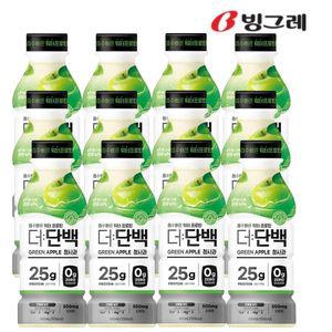 빙그레 더단백 워터 프로틴 청사과 드링크 400ml (12입) 단백질 음료