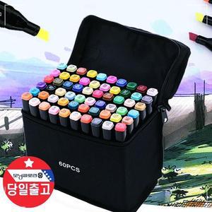 브러시 트윈 60색 6mm 1mm 2가지 펜촉 mm 터치필 색세트 마카 JWB5B0AD