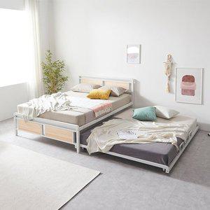 [기타]N1322 원목 슬라이딩 침대 Q 2colors