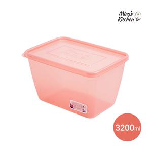 [미라네주방] 김치보관 냉장고정리 밀폐용기 김치통 숙성전용 반찬통 미라클통 황토 3200ml