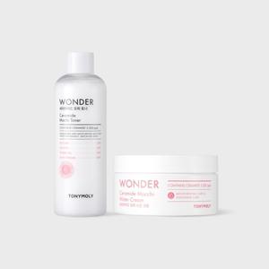 원더 세라마이드 모찌 수분세트(토너500ml,크림300ml)