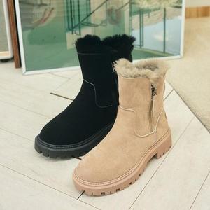 [OFM80N8T]ven 여성 지퍼 털 미들워커