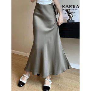 [하프클럽/]KARRA 실키머메이드스커트_A4S0356