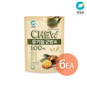 [청정원][본사직영]츄앤리얼 유기농군밤츄80g  6개
