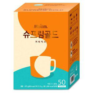 동서 맥심 슈프림골드 커피믹스 50T입 맥심 슈프림골드 슈프림커피 커피 믹스커피