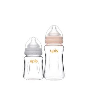 유피스 유리 젖병 기획세트 180ml+260ml 출산선물