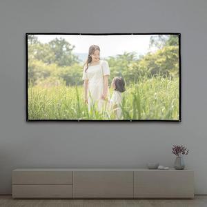 [XBH3KNJP]이동형 빔프로젝터 스크린 221x125cm 홈시어터