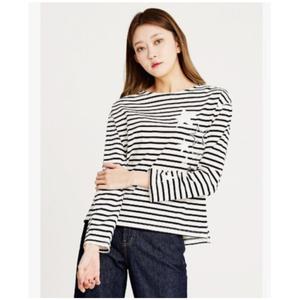 [롯데백화점]시에로 별자수 보트넥 스트라이프 티셔츠 SH2TSF331