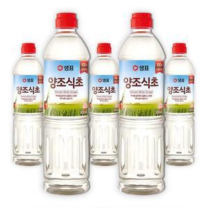 [XBF9J08M_48]샘표 양조식초 900ML x 5개입 샘표식초