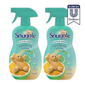 [스너글]스너글 스파클링 시트러스 섬유탈취제 470ml x 2개