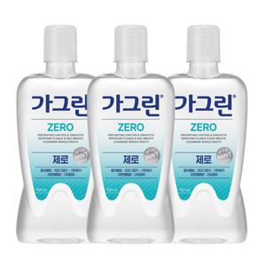 가그린 제로 구강청결제 750ml x 3개+100ml