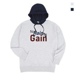 [폴앤폴]노페인 노게인 오버핏 배색 남여공용 후드티