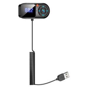 자동차 CD MP8 무선 블루투스 5.0 송신기 Mp3 플레이어 핸즈프리 키트 L Aux USB 충전 PD18W 액세서리