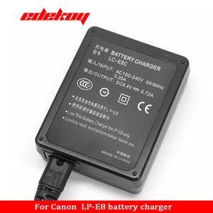 LP-E8 배터리용 LC-E8 충전기, 캐논 EOS 550D 600D 650D 700D, 키스 X4 X5 X6i X7i , Rebel T2i T3i T4i T5i 카메라용