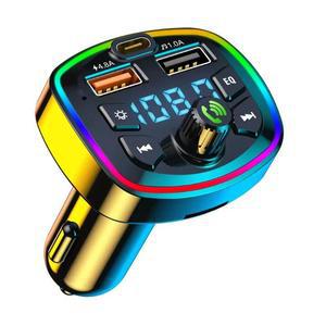 자동차 CD MP18 차량용 무선 송신기 LED 백라이트 듀얼 SB 포트 C타입 MP3 TF 카드 U 플레이어