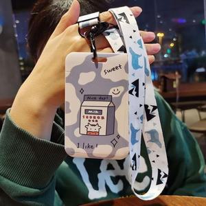 [IXHIRFF6_4B]올샵 목걸이형 카드 홀더/블루밀크