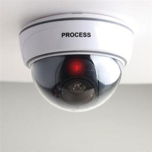 적색 센서등 페이크 돔형 모형 CCTV 방범 카메라 감시카메라