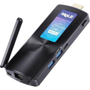 MeLE PCG02 팬리스 미니 PC 스틱 윈도우 11 Pro Celeron J4125 8GB 128GB 마이크로 데스크탑 컴퓨터 지원 H