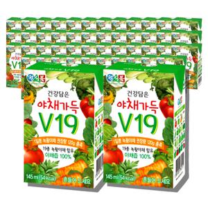 야채가득 V19 145ml 48개 야채주스