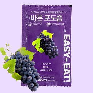 이지잇 과채주스 NFC 저온착즙 포도즙 100ml x 30포