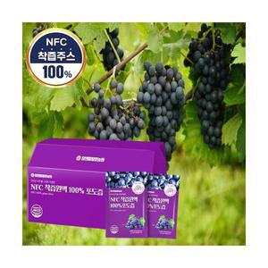 국내산 포도즙 NFC 착즙 원액 엑기스 과채주스 HACCP 100mlx30포 1개