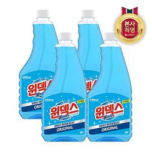 [LG생활건강]윈덱스 스프레이 유리세정제 리필 500ml x 4개