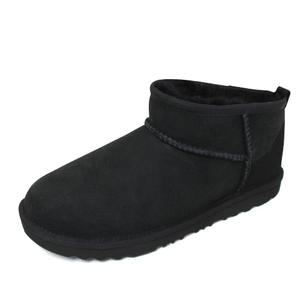 어그 UGG 여성 클래식 울트라 미니 부츠 양털 스웨이드 방한 털신 블랙 1130750K-BLK