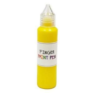 [MENL165P_52GP]미술놀이 핑거 페인트펜 낱색 노랑 50ml