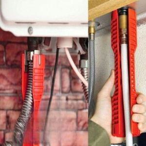 수도꼭지 싱크설치 변기등 290MM 배관용 멀티렌치
