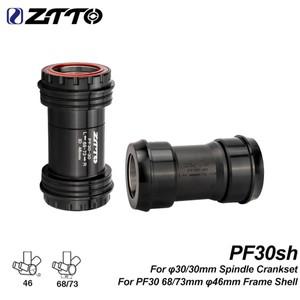 ZTTO PF30sh 프레스 피트 하단 브래킷 MTB 도로 자전거 30 어댑터 중앙 운동 68/73 46mm 프레임 액슬 30mm