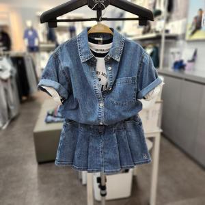 유솔 sh06 걸즈 데님 반팔 셔츠  ULYC25452