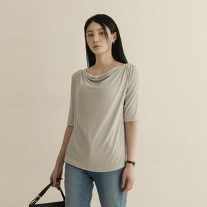 [55-100] 비렌 셔링 보트넥 반팔 티